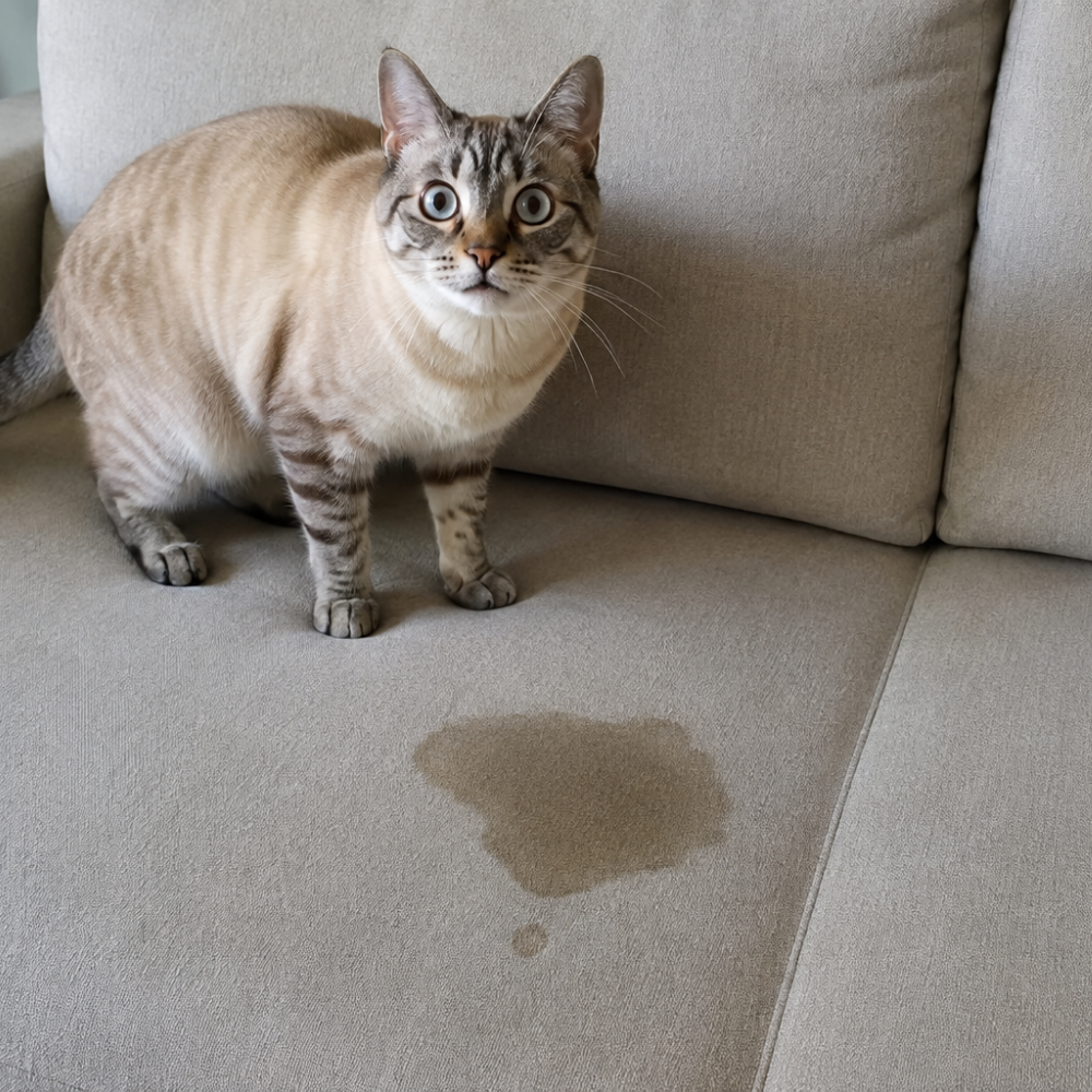 Como remover cheiro de urina de gato do sofá: por que a limpeza profissional funciona